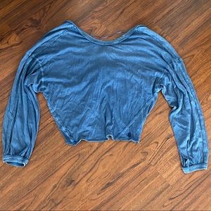Free People Movement Blue Long Sleeve